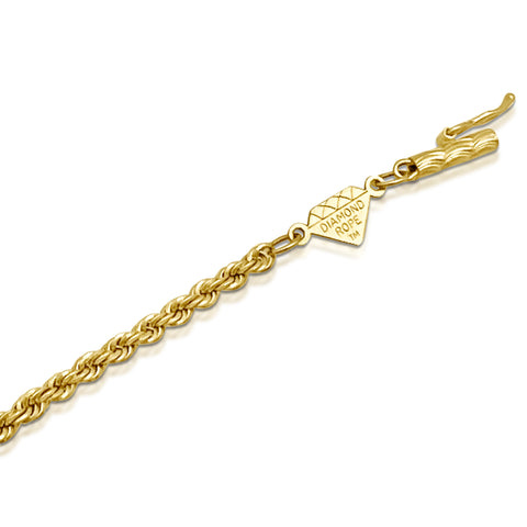 Rope Bracelet 14K Yellow Gold 7