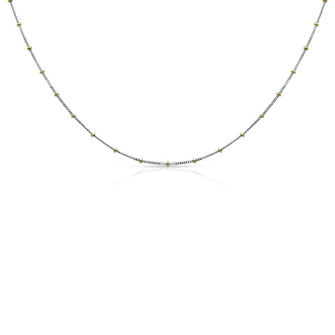 Curb Chain 14K White Gold 18"