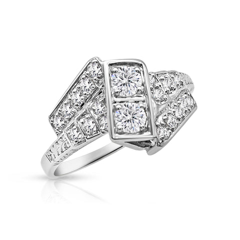 Diamond Promise Ring 1.0 ctw Platinum 6