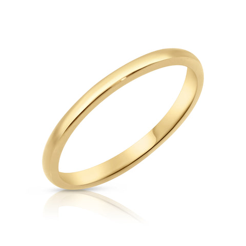 Wedding Band Gold Ring 14K Yellow Gold 6.25