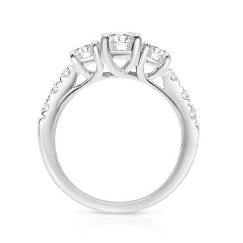 14K White Gold 6.25 engagement ring