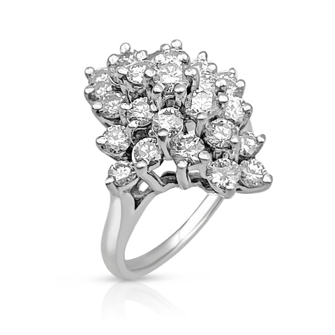 1 1/2 ctw Diamond Fashion Ring 14K White Gold 5.5