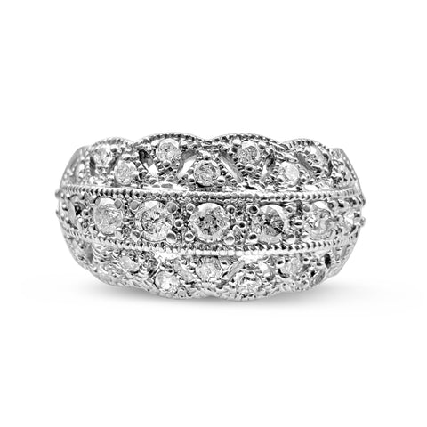 1/2 ctw Diamond Fashion Ring 14K White Gold 7