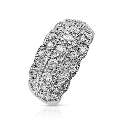 1/2 ctw Diamond Fashion Ring 14K White Gold 7